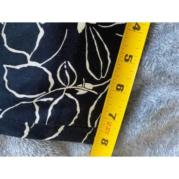 Lauren Ralph Lauren Floral Cotton Capri Pants Sz 10 - Picture 6 of 9